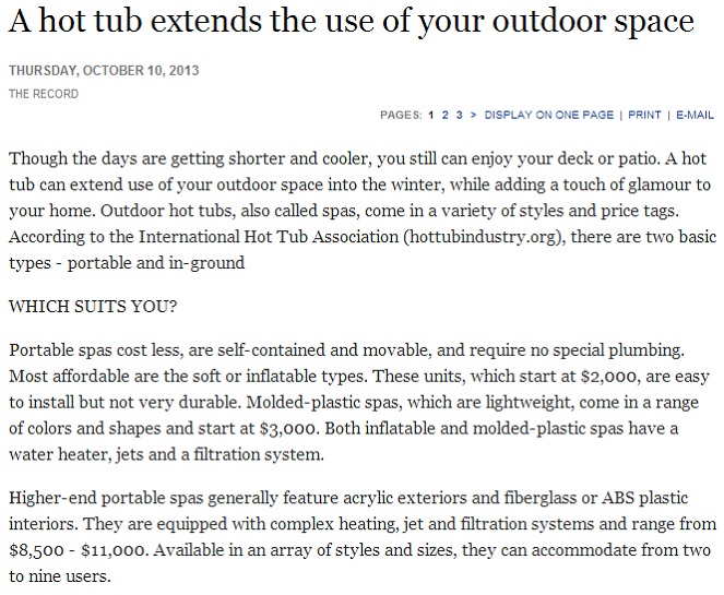 hot tub